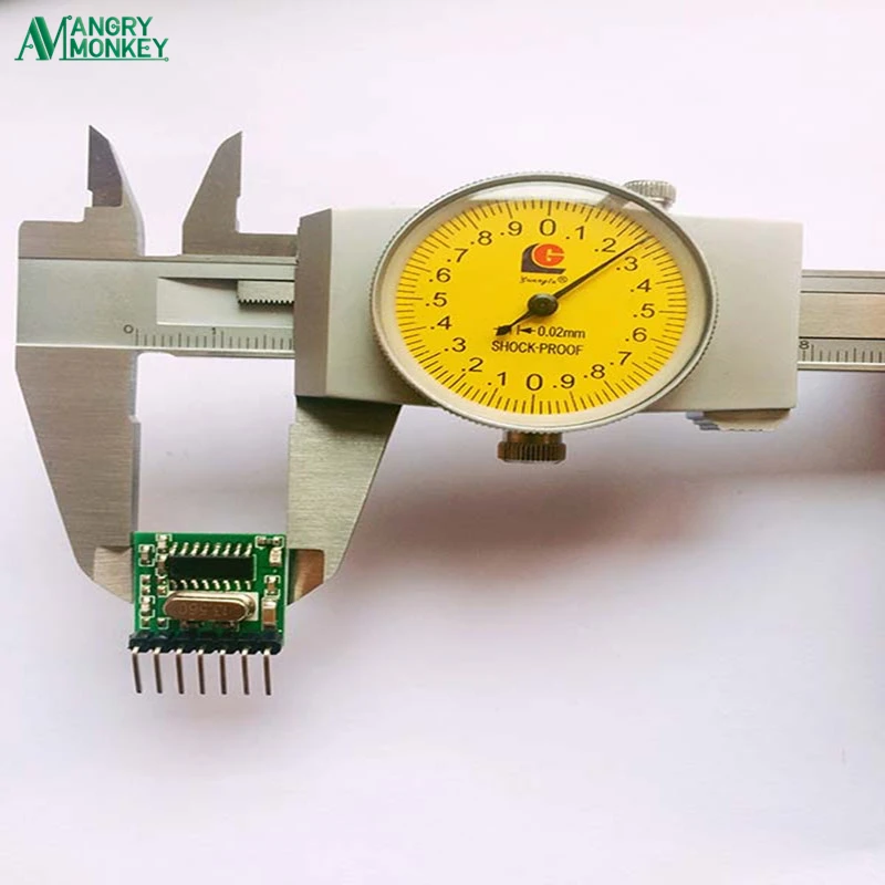 5 pieces 433 Mhz Superheterodyne RF wireless transmitter module 1527 Encoding EV1527 Code wide-voltage 3V-24V For Remote control