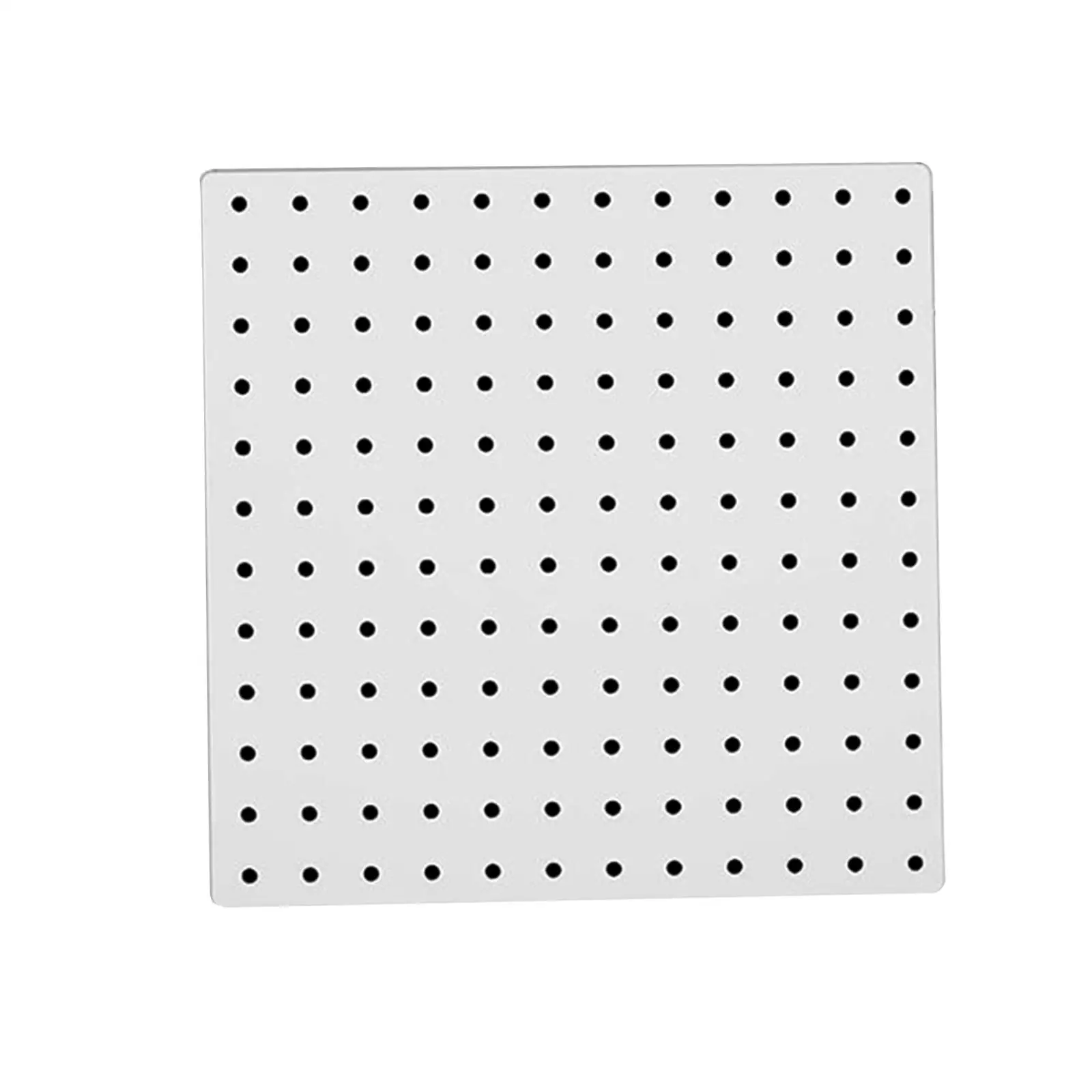 Hole Board Storage Board Household 12 x 12 inch Wall Mounted Metal Pegboard Panel for Workshop Office Entrance Garage Craft Room