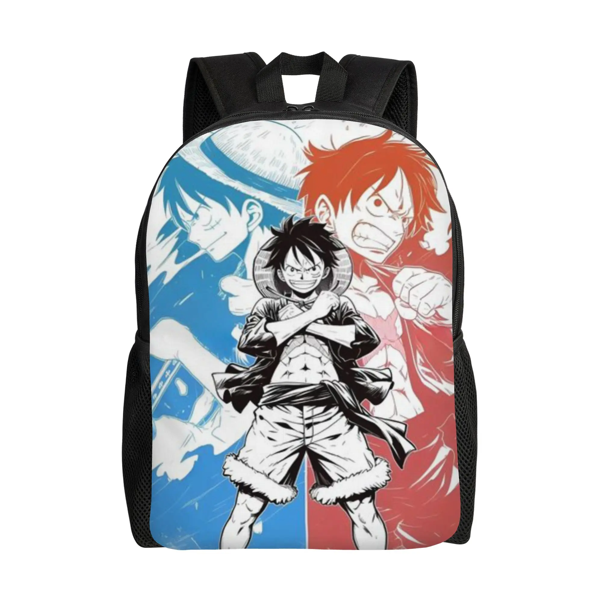 

Back to school season Cartoon Character Knapsack Luffy Couple Cool Backpack