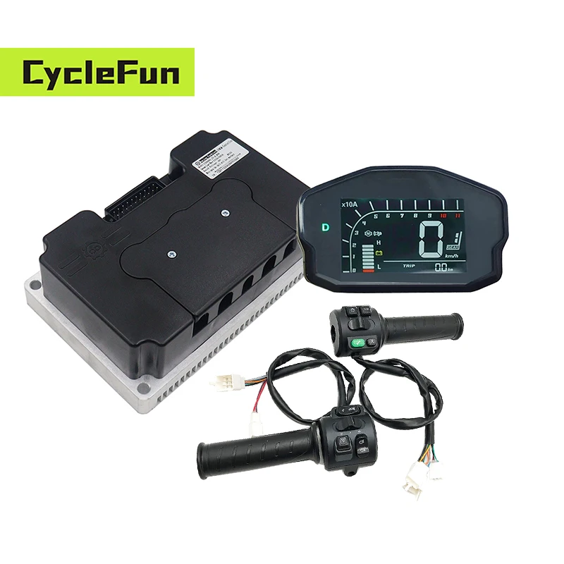 

FarDriver ND96680 72V/96V 330A 4KW-8KW Sine Wave Controller With DKD Display And T08 Throttle For Electric Motorcycles Scooter