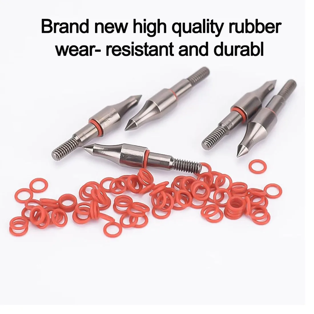 الرماية السهم برودهيد O-خواتم 100 قطعة 1/4 بوصة السهم تلميح المطاط O-خواتم لاستبدال رأس السهم الأربطة المطاطية الصيد Shootin #2