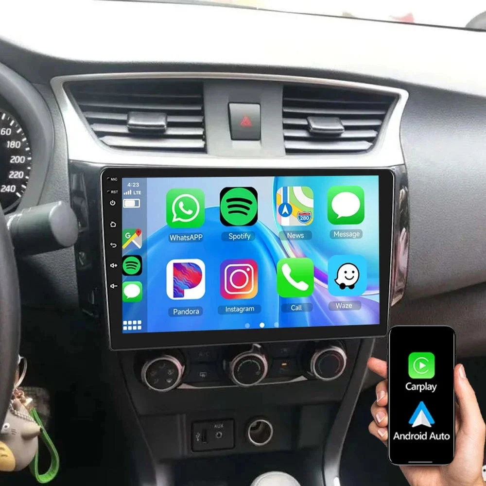 Carplay Auto For Nissan Sylphy B17 Sentra 12 2012 2013 2014-2018 Car Radio GPS Multimedia Video Player Stereo 4G+WiFi Android 16