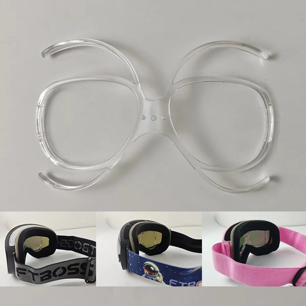 Cold‑Proof Bendable TR90 Prescription Insert Frame, Adult Kid Riders, Skiing Cycling Snowboard Sturdy Inner Lens Holder