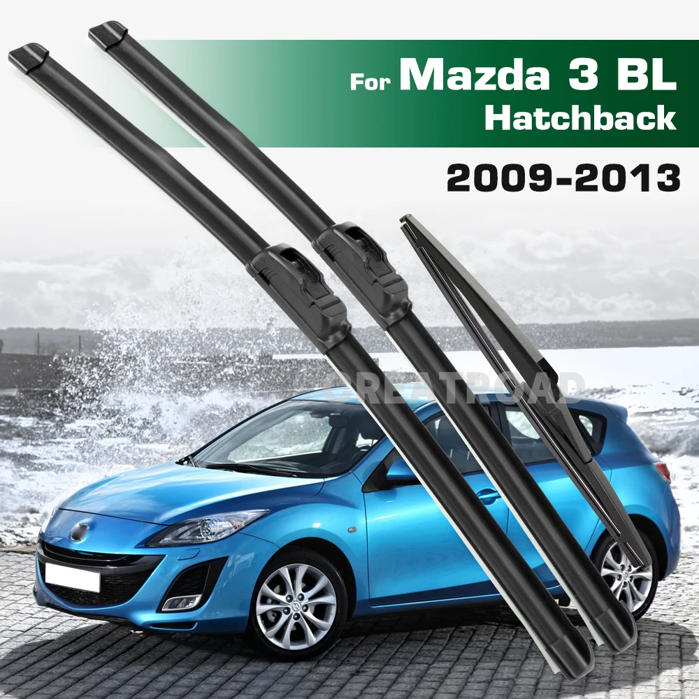 

Для Mazda 3 BL Hatchback 2009-2013 2010 2011 2012 стеклоочиститель передние и задние щетки стеклоочистителя лобовое стекло щетки 24 "+ 19" + 14"