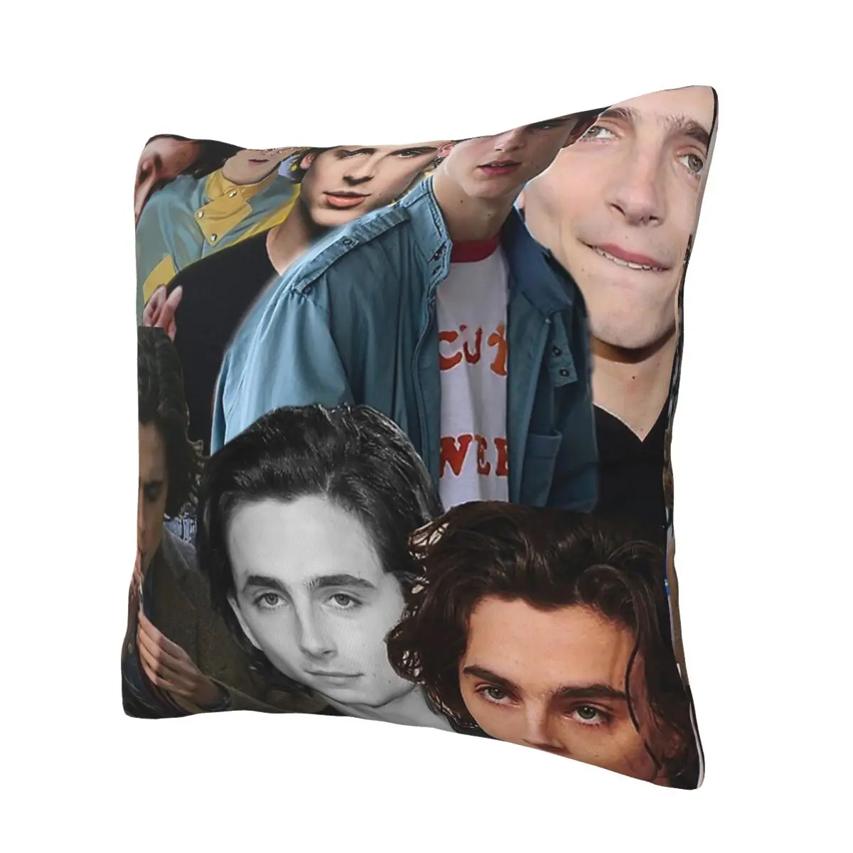 Timothee Chalamet Collage call me by your name Pillowcase Polyester Cushion Cover Decorative Throw Pillow Case Cover for Bedroom