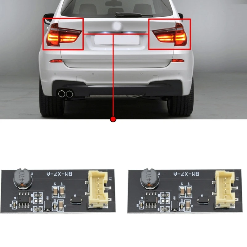 2Pcs Tail Light LED Chip B003809.2 Tail Light Driver Chip Board Fit for F25 2011-2016 Waterproof Rear LED Light Board