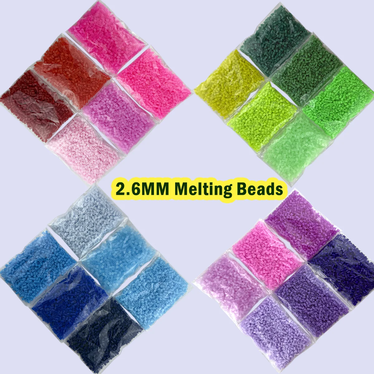 

6-color 6000 Bead 2.6mm Hama Bead Car/animal Theme Fuse Bead Set Multi-color DIY Handmade Supplement Bag New Mini Pearl Bead