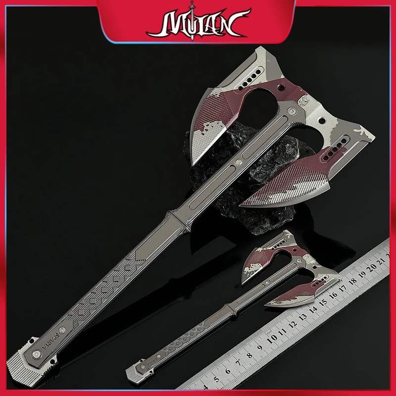 

18 CM Arena Breakout Chinese Game Peripherals Battle Axe Metal Craft Weapon Models Collectible Desk Ornaments Creative Gifts