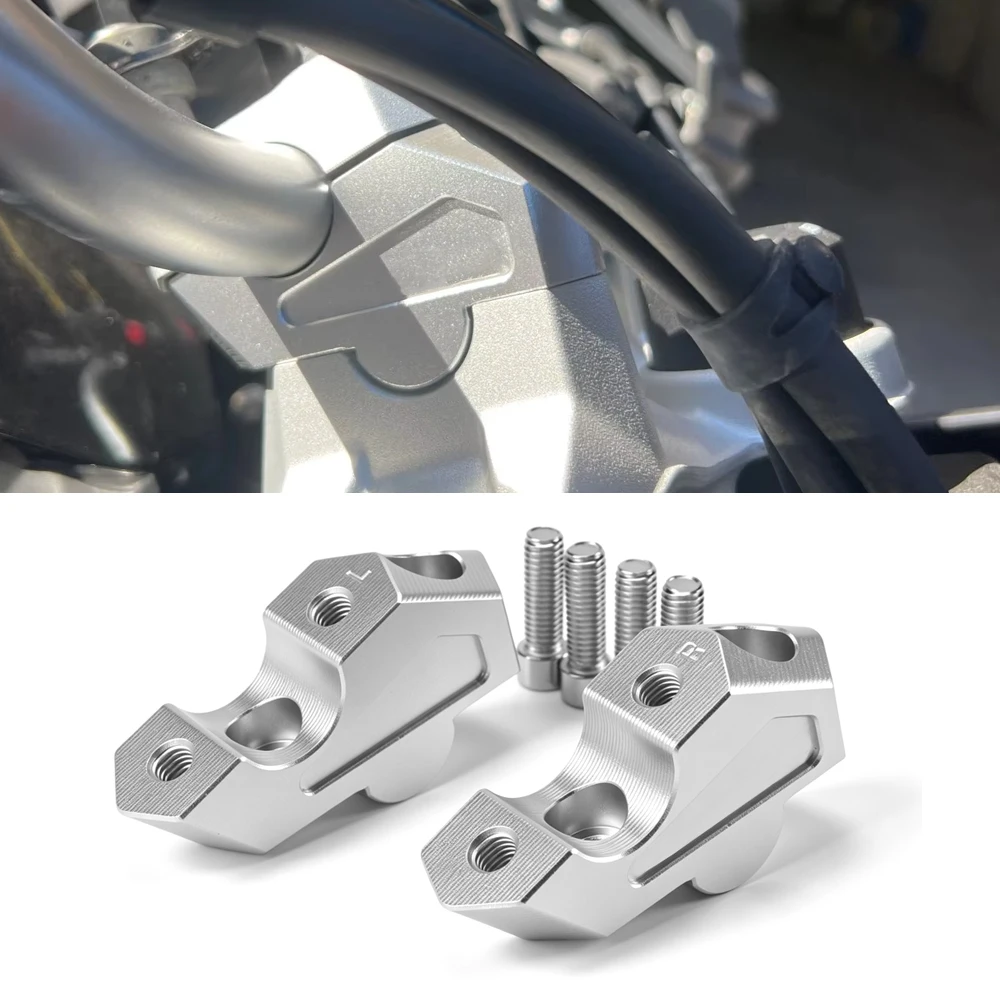 For BMW F750GS 2018-2023 F800GS 2023-2026 Handlebar Riser Height Increase Rearward Offset Bar Riser Adapter F 800 GS