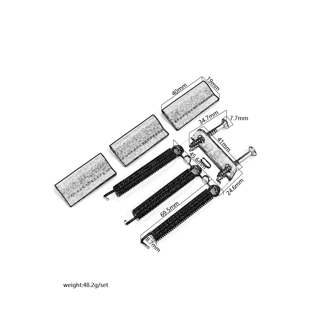 Electric Guitar Tremolo Springs Claw and Screws Replacement Guitar Bridge