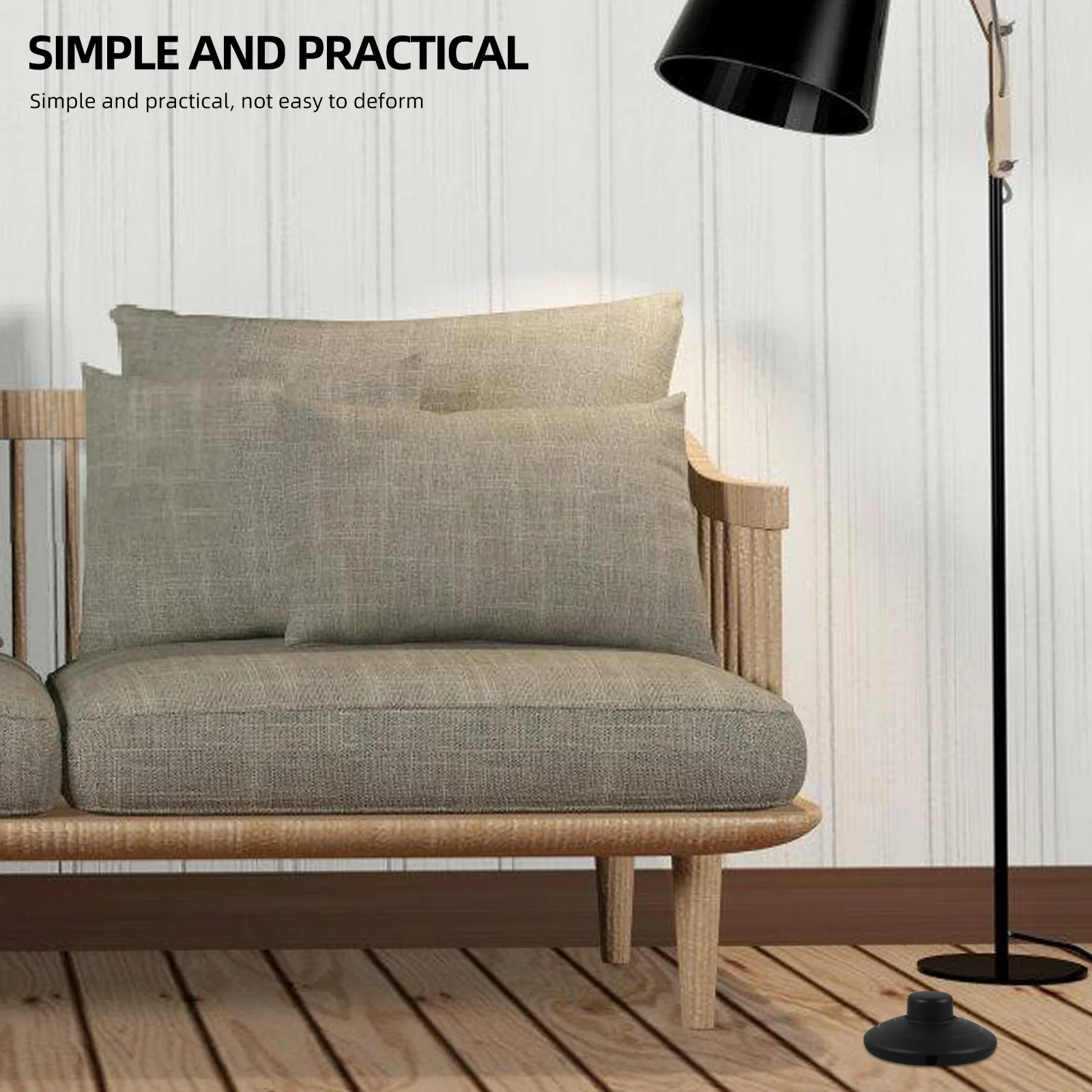 

4Pcs Foot Pedal Switches Round Floor Lamp Inline Replacement Tight Wire Connection No Welding Required Lamp Switch Replacement