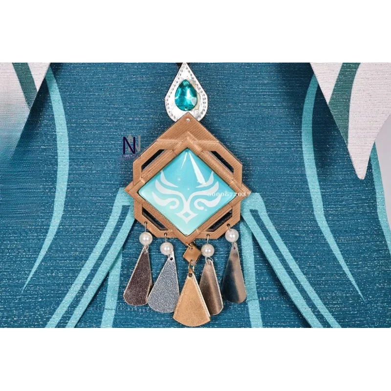 Juego Genshin Impact Lan Yan disfraz de Cosplay Anime nuevo vestido de piel con peluca para mujer fiesta de Halloween Cosplay ropa ComicCon