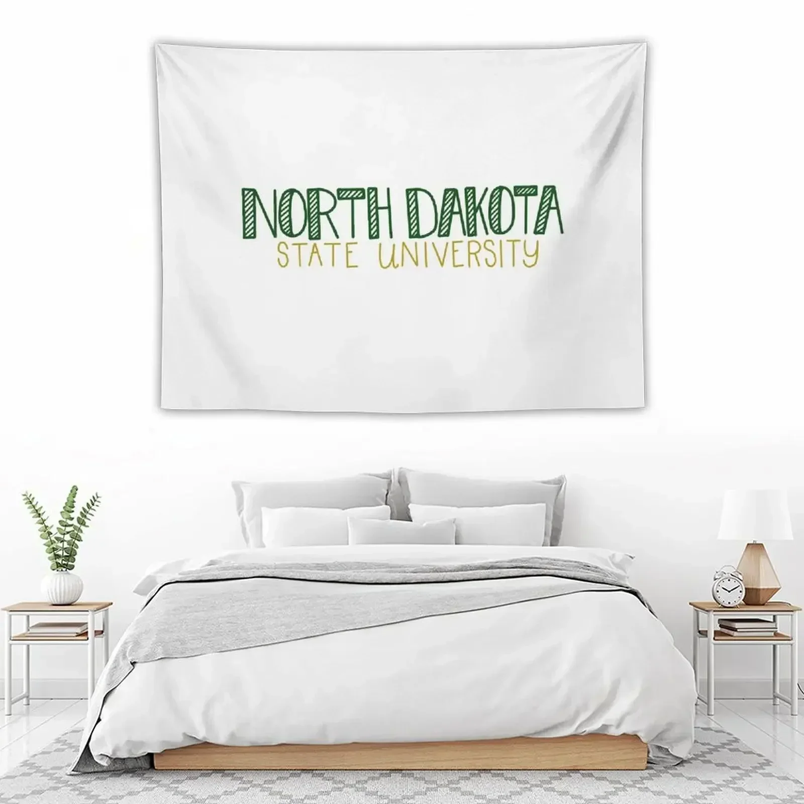 

North Dakota State University Tapestry Aesthetic Home Decor Luxury Living Room Decoration Custom Tapestry