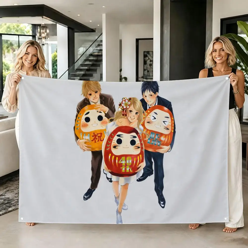 Youth Anime C-Chihayafuru Flags Tapestry Creative Pattern Photo Living Room Wall Art Party Outdoor Decor