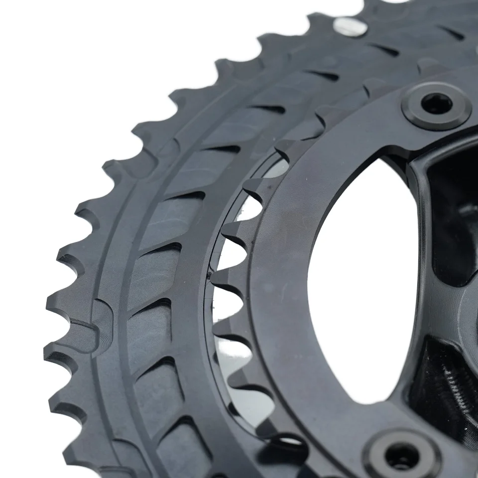 Platos y bielas de carbono de alta calidad para bicicletas de carretera 170mm-180mm 50/34T 52/36T