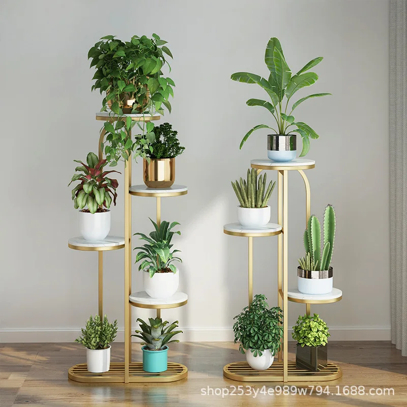 رف غرفة المعيشة من الأرض إلى السقف بكرة متحركة شرفة خفيفة فاخرة #3