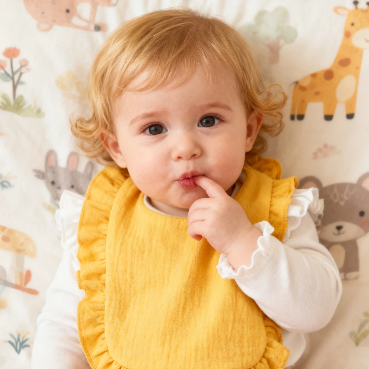 3 Pcs/Set 100% Cotton Retro Lace Ruffle Vest Bib Washable Reusable For Boys And Girls Baby Bib Baby Vest Bib