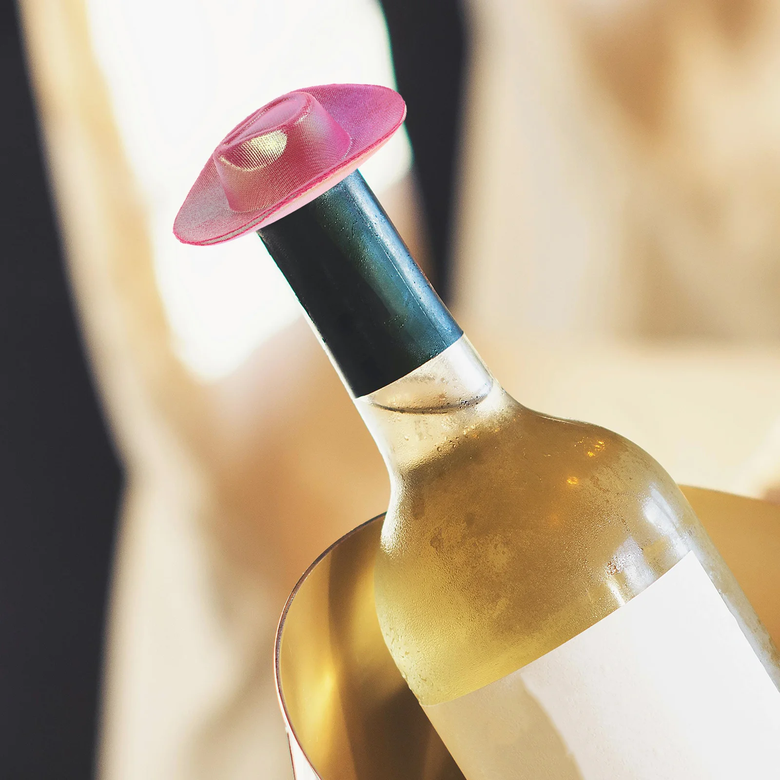 6Pcs Mini Western Cowboy Cowgirl Hats Cute Plastic Small Hats Party Accessories Bottle Decoration Craft Supplies