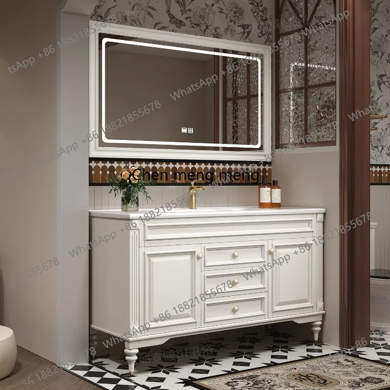 

American-style Bathroom Cabinets Oak Combination Bathroom Bathroom Cabinets Design Home Furniture Mobili Da Bagno