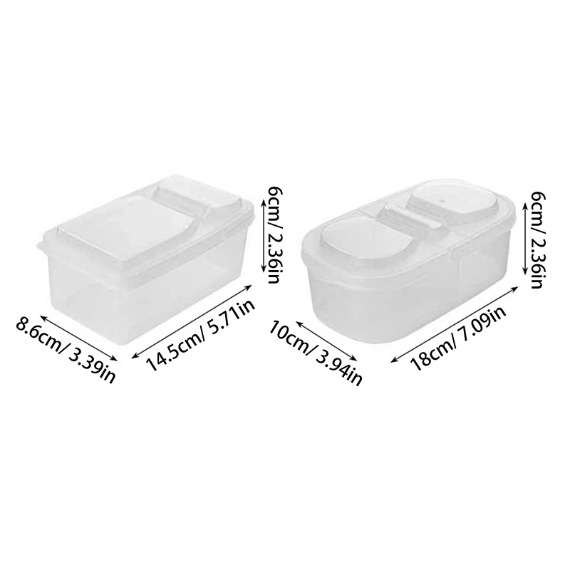 Fruit Vegetable Packaging Food Storage Box Kitchen Refrigerator Fresh-keeping Box Classified Grid Food Storage Containers