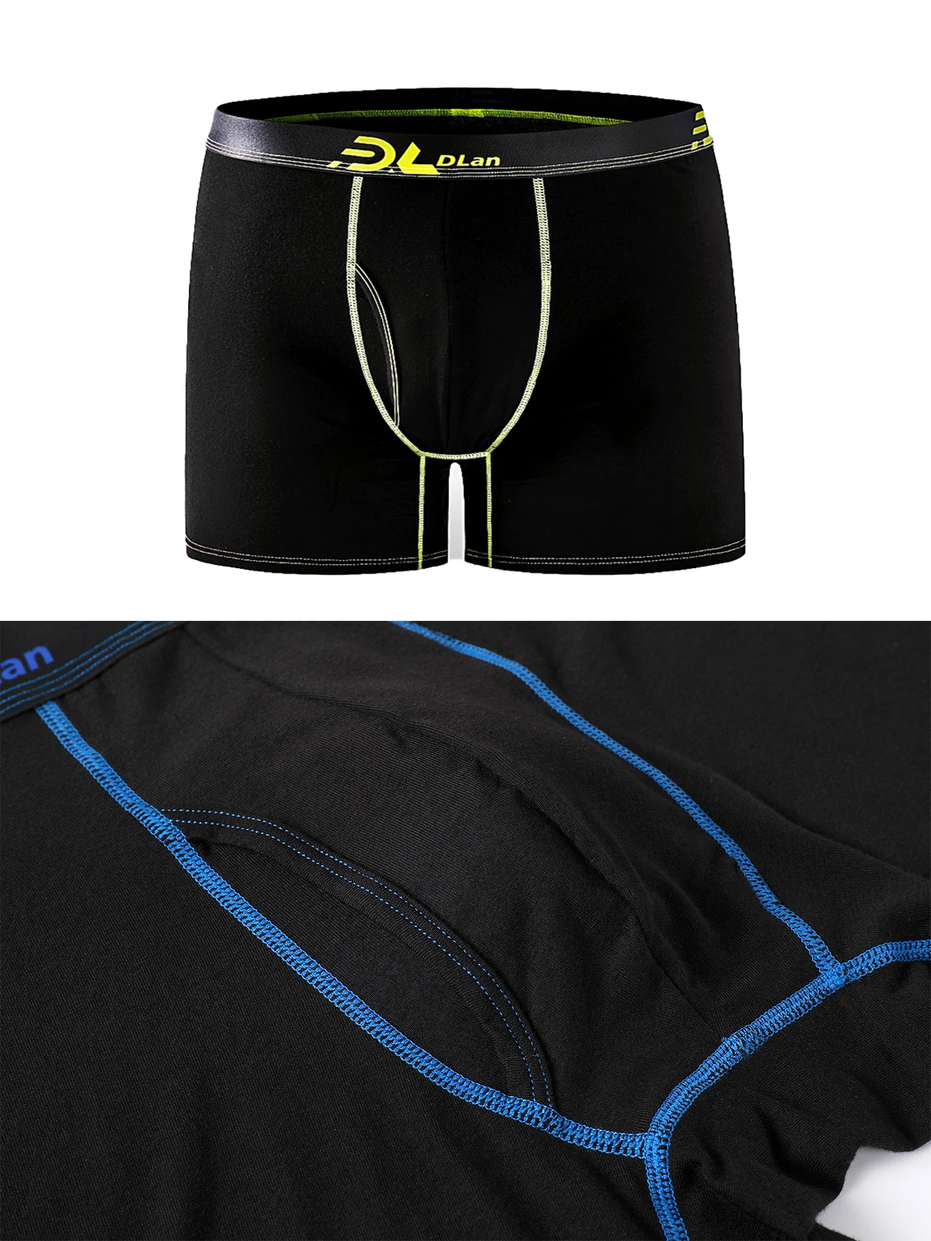 3pcs Boxer Shorts Ice Silk Men's Underwear Summer Breathable Underpants U Convex Lingerie Breathable Sexy Panties