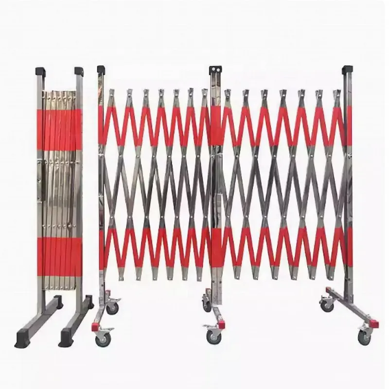 Stainless steel telescopic fence traffic safety guardrail safety telescopic fence can expand road safety traffic barrier