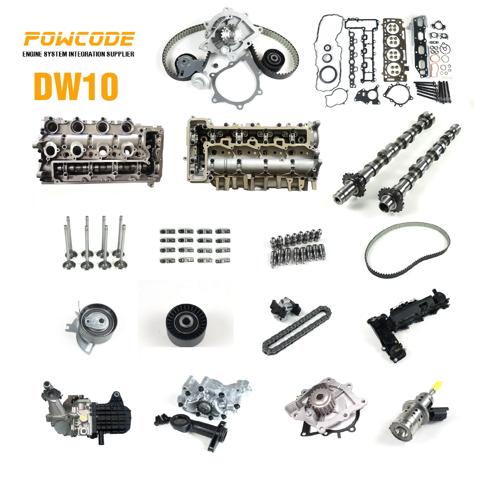 DW10 Diesel Engine Cylinder Head 908497 DS7Q6C032AA 1609073180 Cylinder Head For Citroen C5 DS3 Peugeot 308 508 2.0 DW10FD