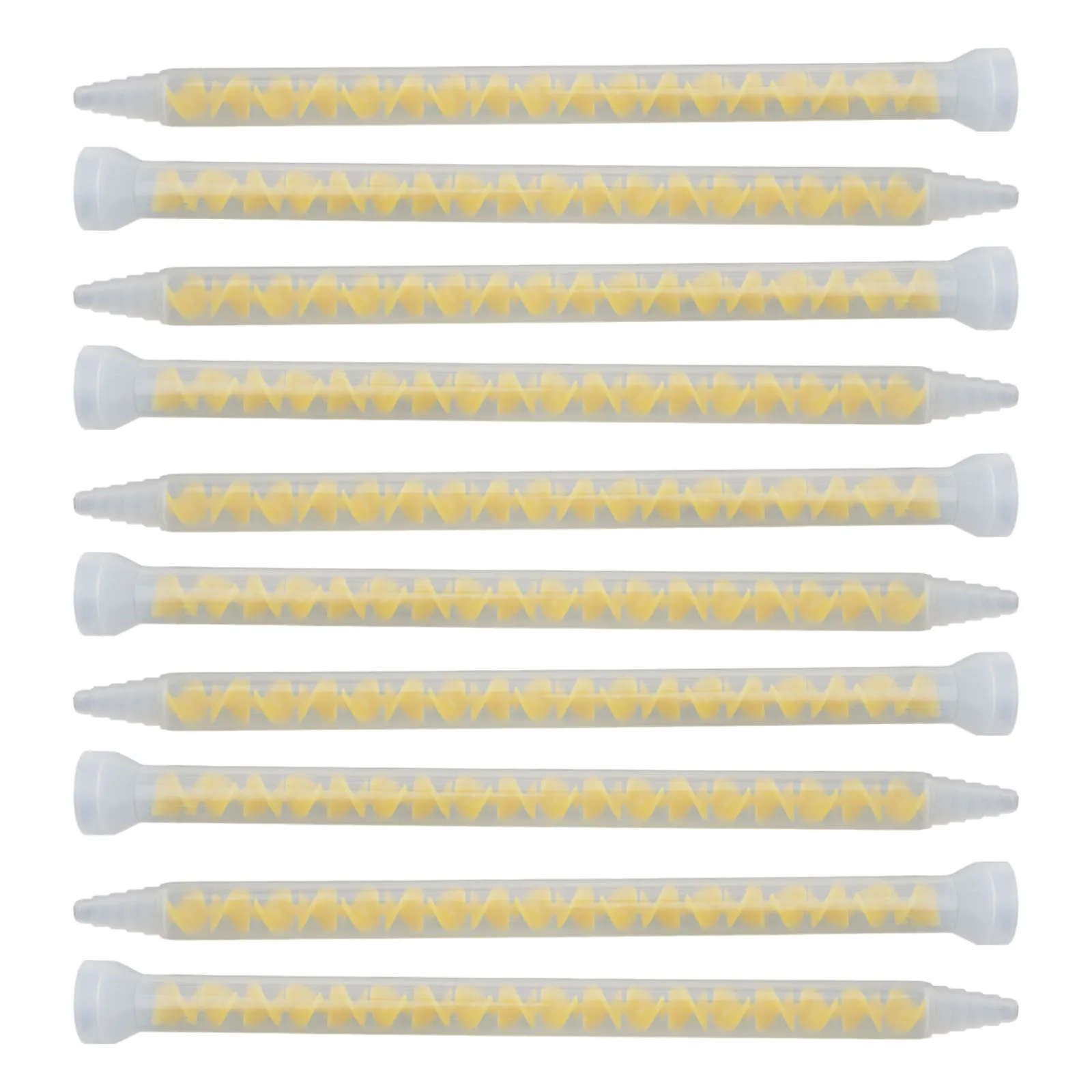 10PCS 10-18 AB Glue Mixing Nozzle for Epoxy Polyurethane Silicone Adhesives with Bayonet Connection and Screw Lock