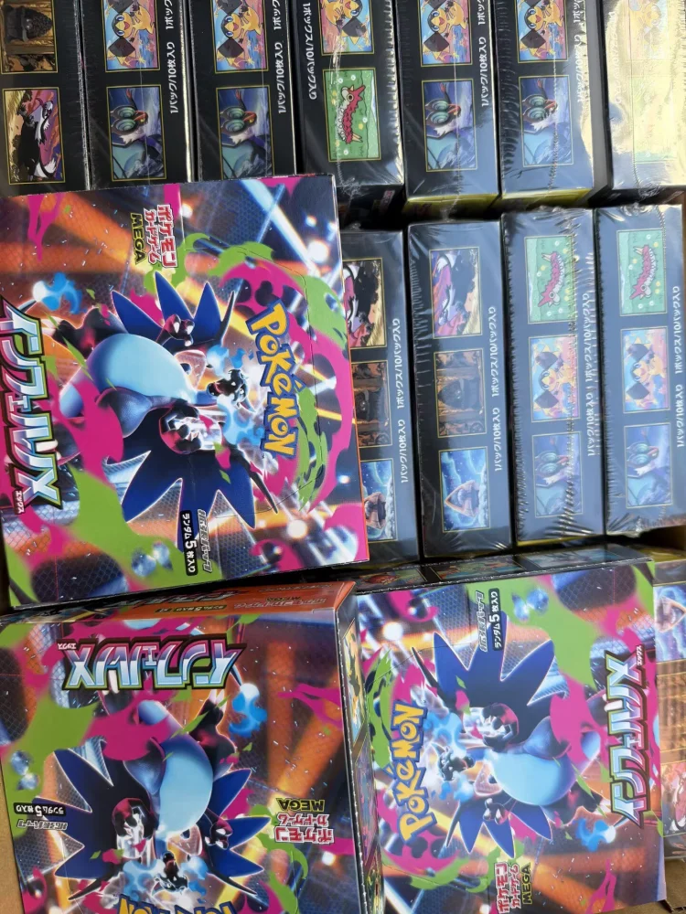 Origineel op voorraad Pokémon-kaart Trading PTCG Cartoon Japanse versie M2 Mega Evolution aanvullende pack Fire Dragon Hell Flame - afbeelding 2