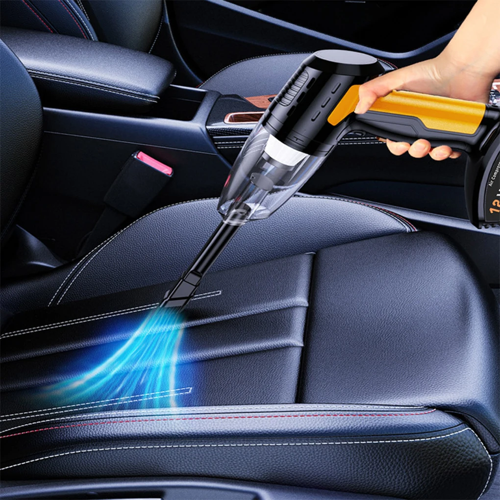 Multi-Function Car Air Pump Car Vacuum Cleaner 35500rpm Wired Tire Pump Air Compressor For Car Motorcycle Car Cleaning