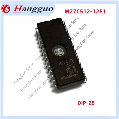 10 Buah M27C512-12F1 27C512 M27C512 IC DIP-28 EPROM IC CIP Drive IC Eprom, Uv 512 KBIT IC IC Sirkuit Terpadu EPROM IC