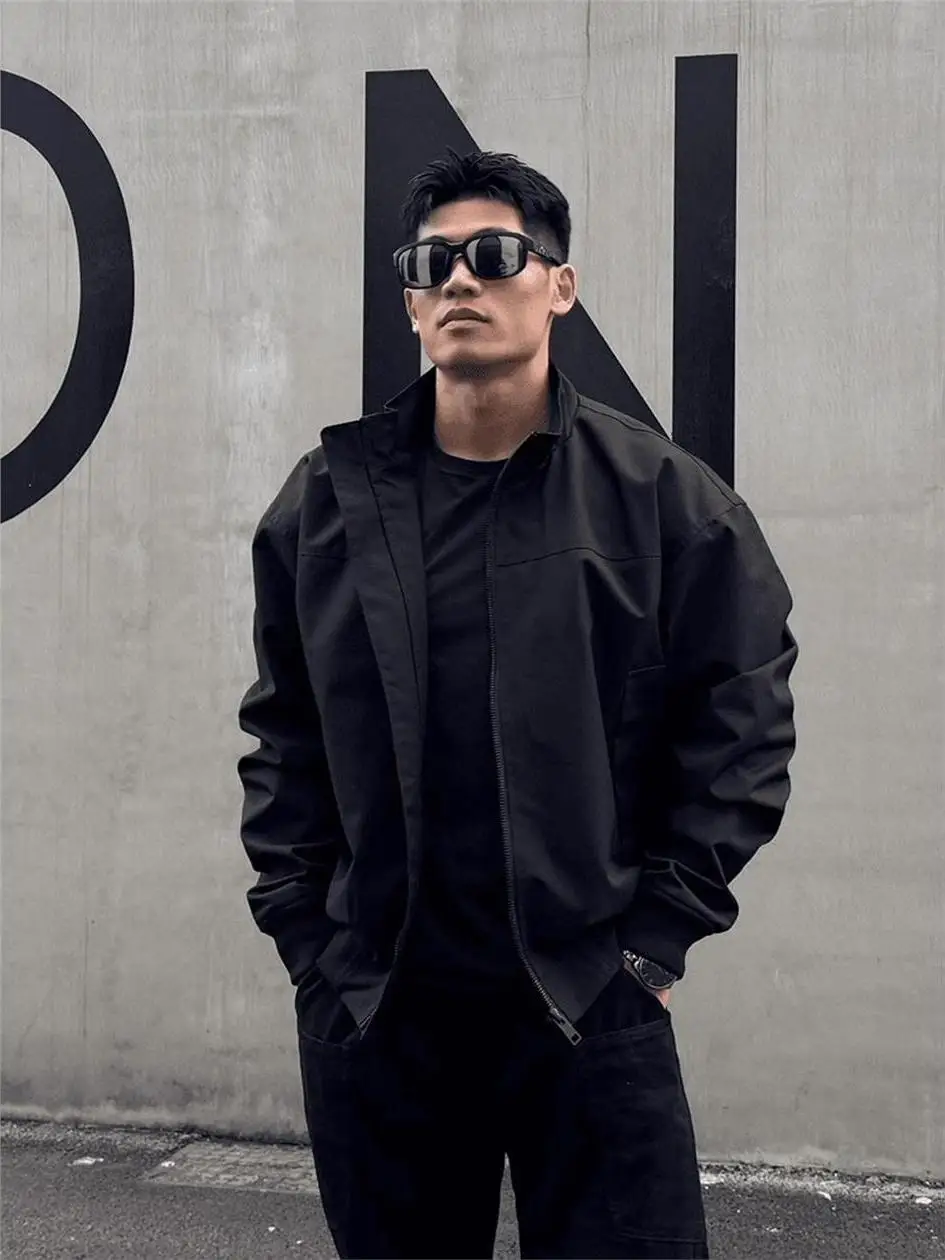 حجم كبير 300 Pou الأمريكية Sle المحملة واقية الوقوف طوق الرجال Jaet الخريف الطيران معطف الرجل الصلب عمال البيسبول...