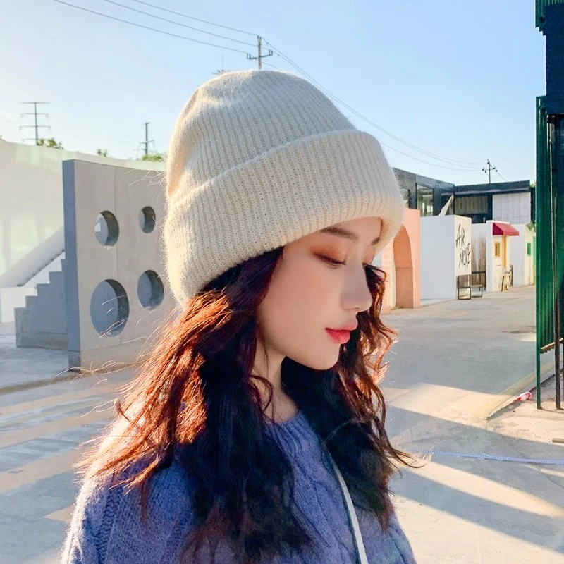 

Теплая зимняя вязаная шапка для женщин и мужчин, шапка на флисовой подкладке, шапки для холодной погоды для унисекс, уличная ветрозащитная толстая термошапка с черепом