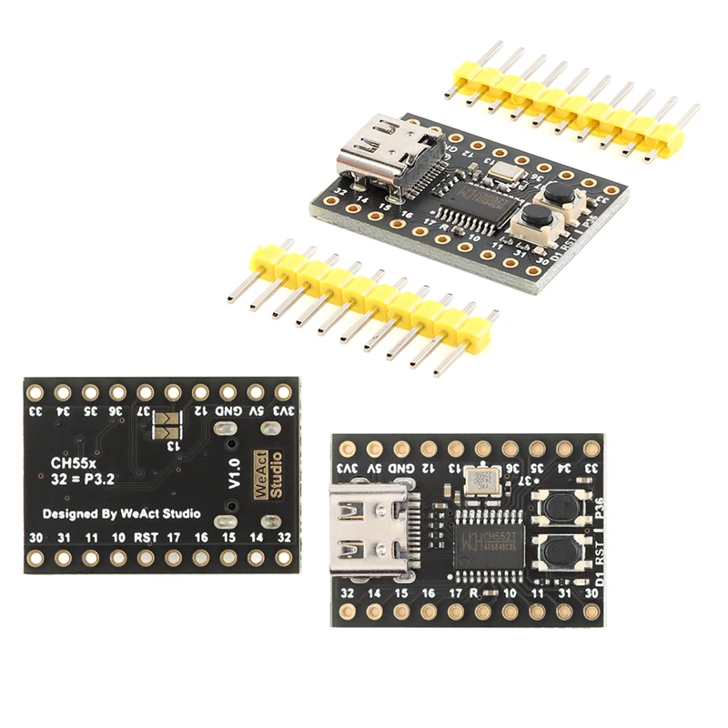 5pcs/1pc CH552 Core Development Board 51 Minimum System Learning Board Module Type-C WCH MCS51 E8051 24MHz CH552T For Arduino