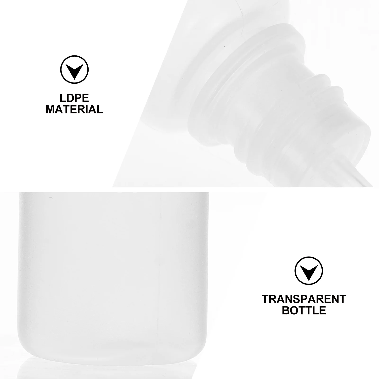 

20 Pcs Dropper Bottles Liquid Eyedrops Refillable Squeeze Containers Squeezable Cup Empty