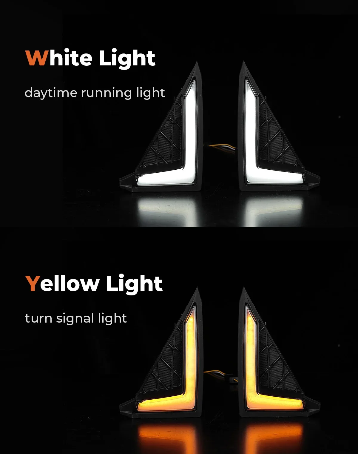 EMIMOTO UTV بدوره أضواء فانغ الإشارة متوافقة مع ولفيرين X2 X4 850 1000 2018-2024 LED شواء لهجة ضوء أضواء الطيار الأمامي