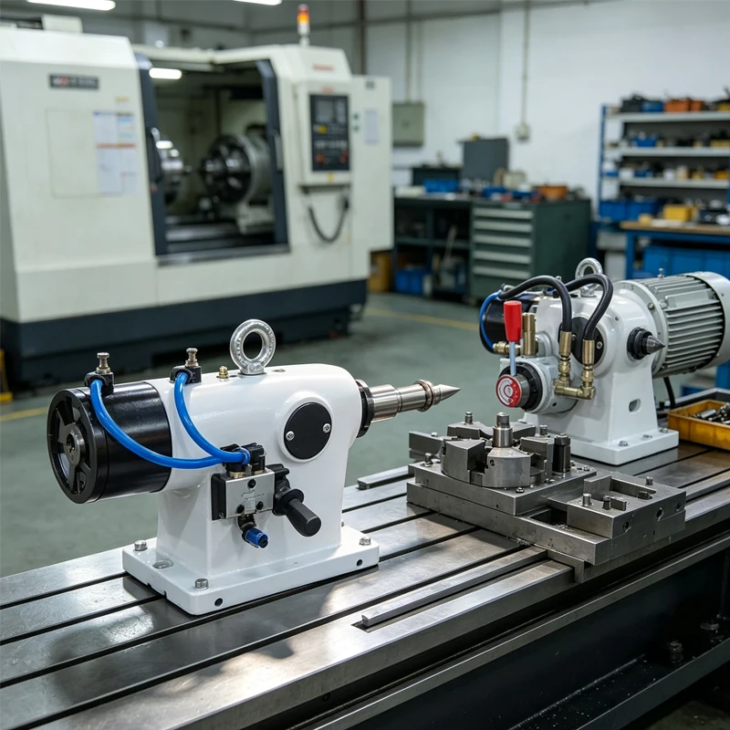 Machining Center Tailstock Indexing Head Tail Top 110/125/135/145/160/185/210mm Optional for CNC 4th Axis Rotary A Axis Chuck