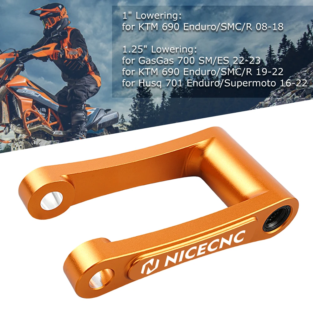 Afbeelding 6: Verlagingsset 1.25 inch voor KTM 690 Enduro/R 690 SMC 690 SMCR 2019-2024 en Husqvarna 701 Supermoto 701 Enduro 701 SM 2016-2024