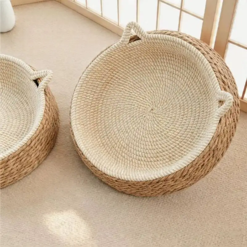 

Cute Unique Round Dog Kennel Basket Durable Party Designer Modern Dog Supplies French Indoors Camas Para Perros Dog Furniture