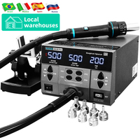 SUGON 8630Pro 1300W Hot Air Gun Digital Display BGA Rework Station Curved Nozzle Welding Repair Desoldering Station