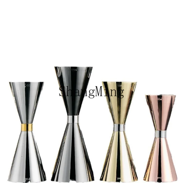 

PYH double-ended gold ring wine measuring device stainless steel 304 wine measuring glass with graduated ounce cup device