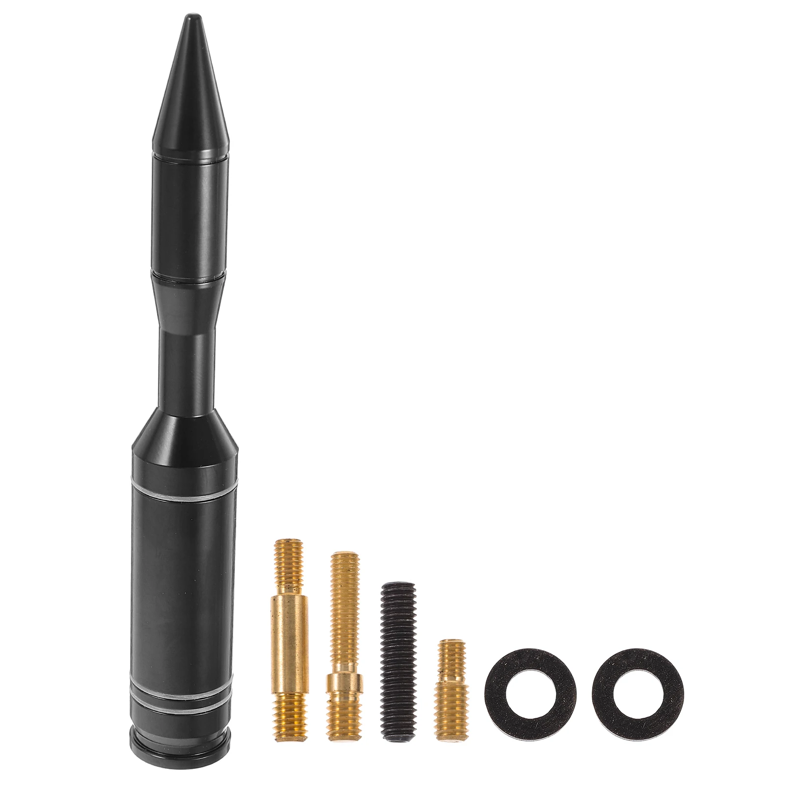 

Car Roof Antenna Black Shape 1Pc Universal Off Road Modified Car Decor Accessories Cable Adapter Socket