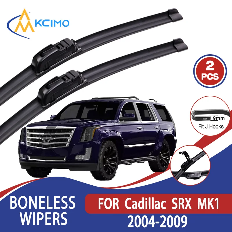 

For Cadillac SRX MK1 2004-2009 Car Wiper U-type Soft Rubber Boneless Wiper HD Quiet Durable Automotive Wiper 22"+21"