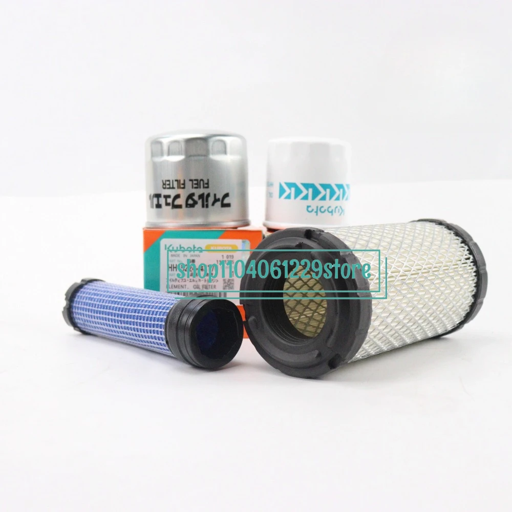 for Kubota U10151720-3s 25 HH150-32430 HH15224-43170 Engine Oil Diesel Air Hydraulic Filter Excavator Parts