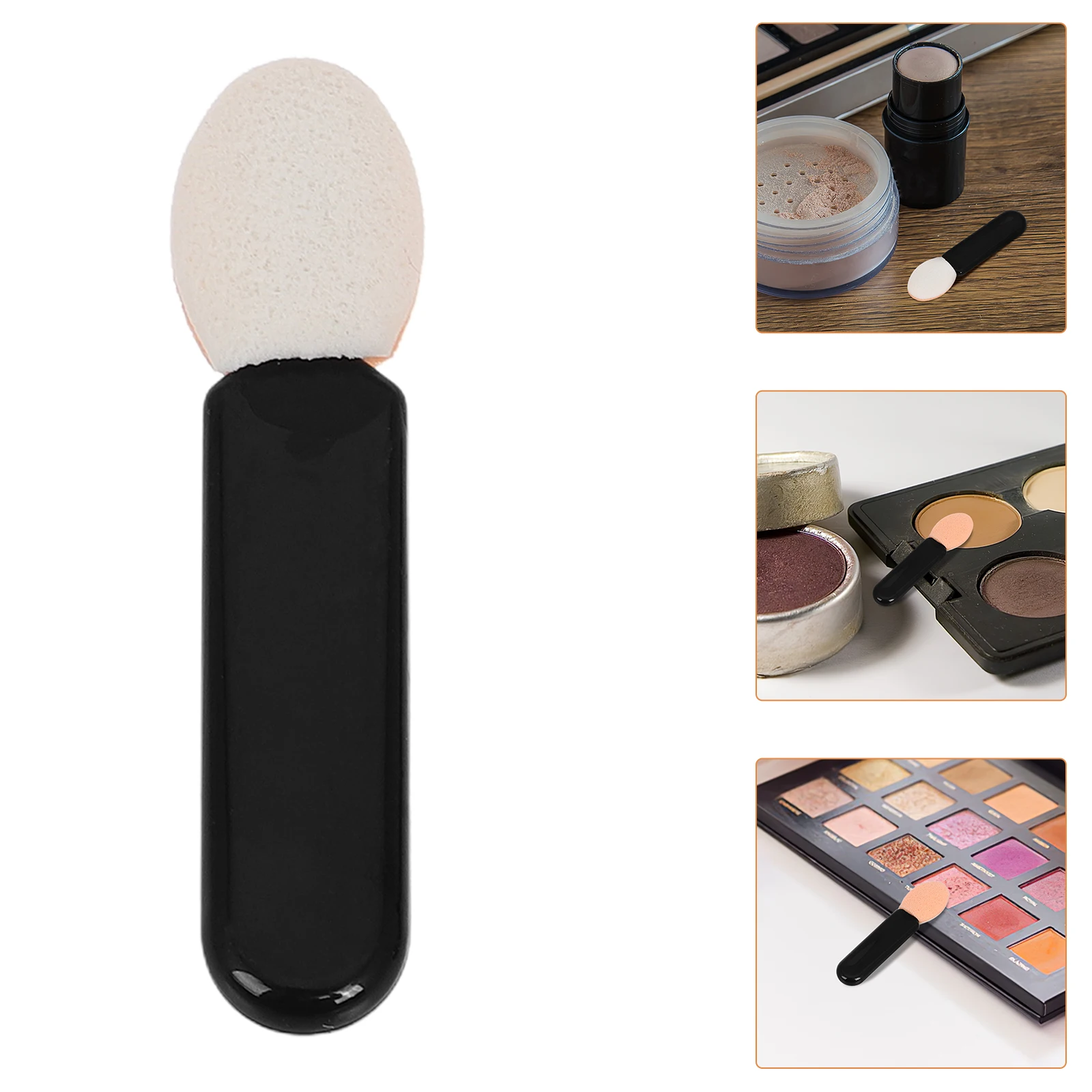 

10 Pcs Makeup Brushes Comestics Applicator Eyeshadow Sponge Cosmetics Mini Sticks Black Crease Shader