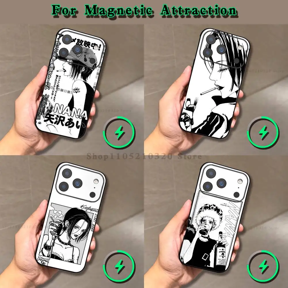 

Anime O-Oosakis N-Nanas Phone Case For iPhone 17,16,15,14,13,12,11,Pro,Max,Plus,E,Air,Mini Magnetic Magsafe Frosted Clear