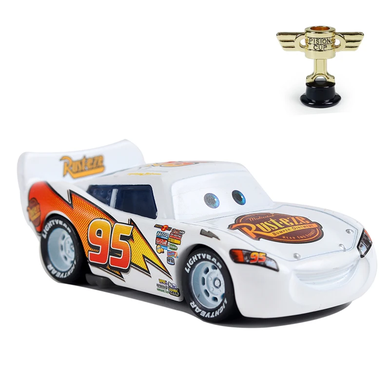 Hot Wheels Disney Pixar Car Mobilization Lightning White McQueen Rare Edition Combination Alloy Piston Cup Set Children\'s Gifts