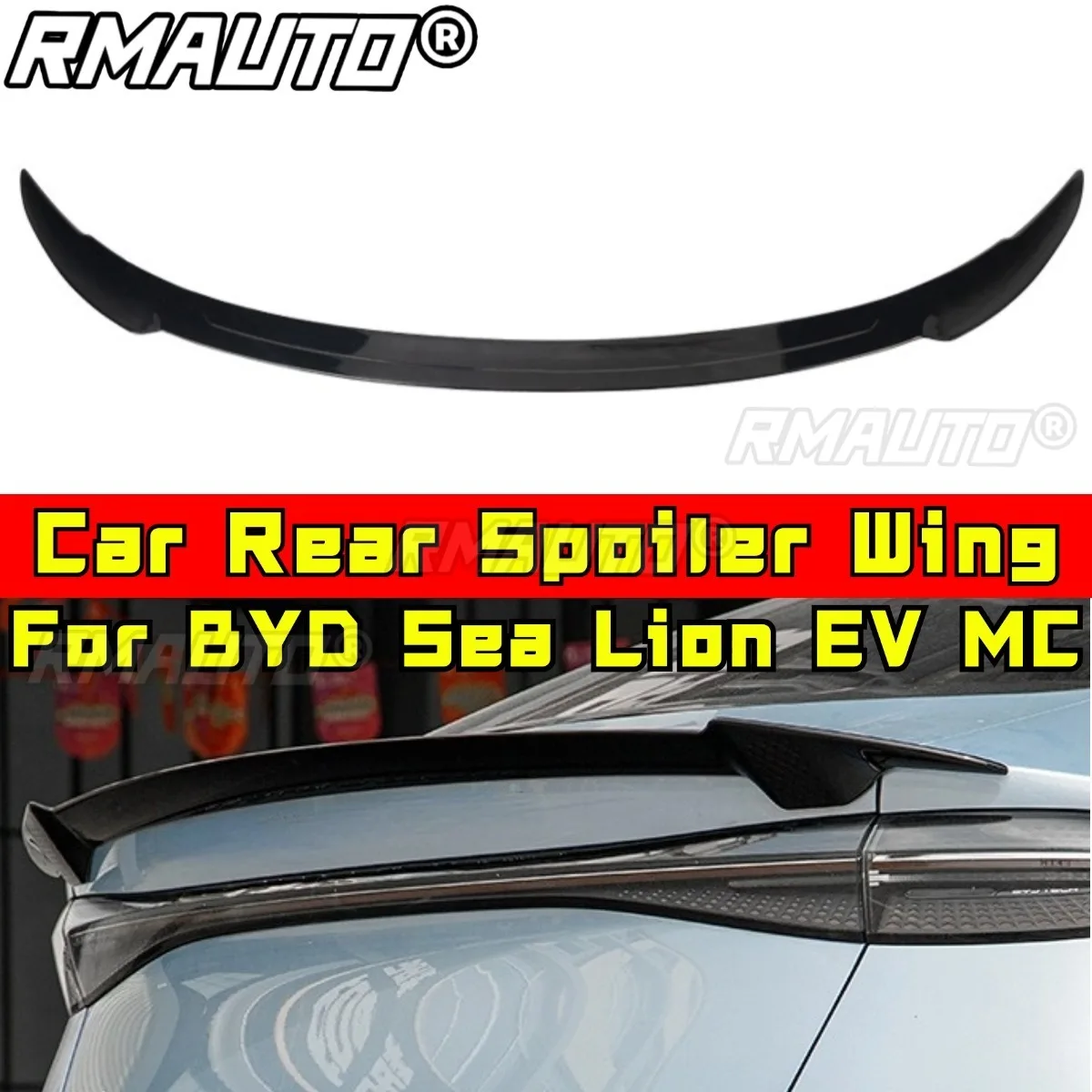 Car Rear Spoiler Wing Trunk Spoiler Trunk Wing Roof Spoiler Roof Wing Exterior Part For BYD Sea Lion EV MC Car Accessories
