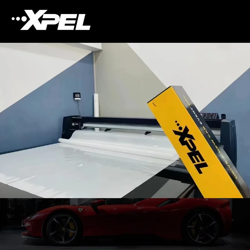 

XPEL 8,5Mil оригинальная защитная пленка для краски из ТПУ PPF, глянцевая прозрачность, защита от ударов, антистатическая