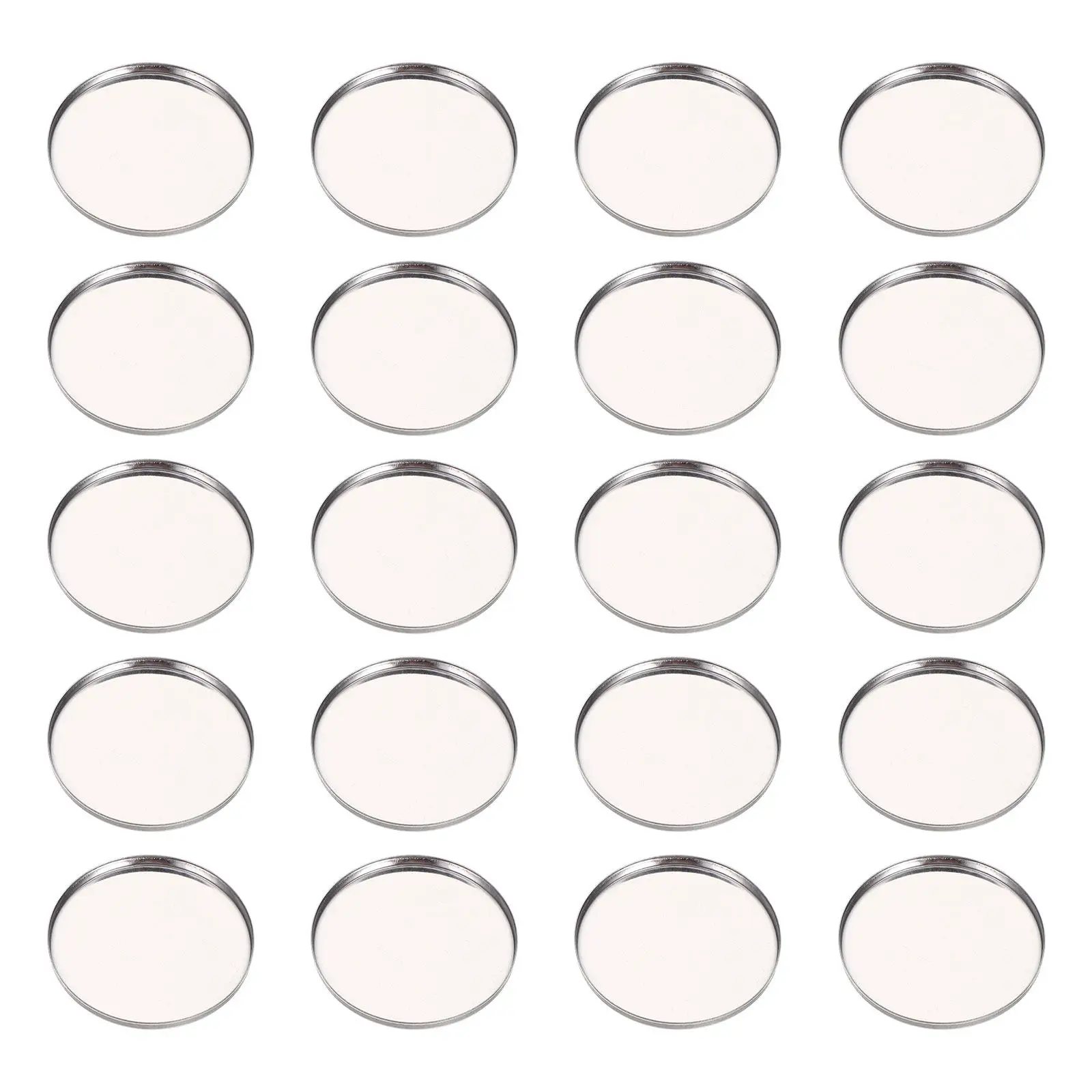 20pcs Eyeshadow Pan Empty Metal Tray Magnetic Plate Travel Storage Blusher Holder Diy Lipstick Container Makeup